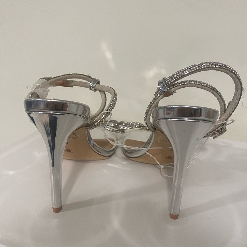 BCBG Generation Clear Rhinestone Open-Toe Sandals - Picture 5 of 8